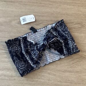 NWT Windsor Ruched Paisley Bandeau Top